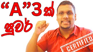 AL විභාගේ දවස්වල ෂුවර් quot3Aquot ගන්න සුපිරි PLAN එකක්  බය නැතුව විභාගයට යන්න පුලුවන් [upl. by Nonnaer]