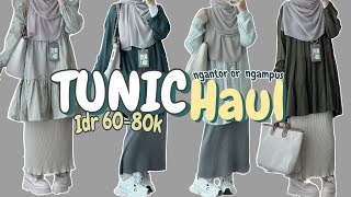 SHOPEE HAUL 2023 TUNIK OFFICE LOOK  6080K MURAH BGTT [upl. by Euqinu]