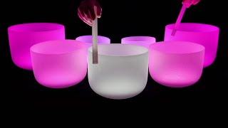 Crystal Singing Bowls  Relaxing Vibrations [upl. by Arreit260]