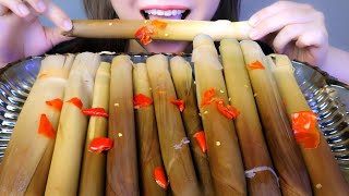 ASMR NEW VERSION OF PICKLE BAMBOO SHOOT EATING SOUNDS  LINHASMR [upl. by Nomyt120]