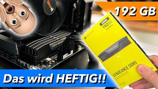 WAHNSINN 😱 192 GB DDR5 RAM vs RYZEN 7950x wird es laufen ASUS Creator ProArt x670e WiFi [upl. by Thorfinn]