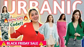 Huge URBANIC Winter Haul 50 off 🔥  Urbanic Black Friday Sale  URBANIC HAUL URBANIC SALE [upl. by Ian118]