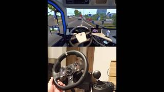 ETS2 Volvo FH16 750 open pipe in reworked RhineRuhr Germany Steering Wheel Manual Shifter truck [upl. by Dorcus]