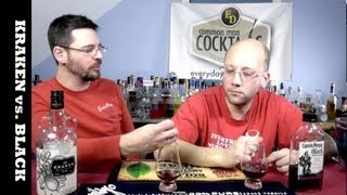 Kraken and Captain Morgan Black Spiced Rum Tasting Review [upl. by Huber]