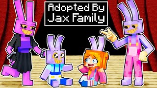 Adopted by the JAX FAMILY in Minecraft [upl. by Dolhenty]