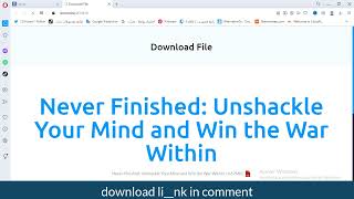 Download Never Finished books pdf 2023 [upl. by Amilas523]