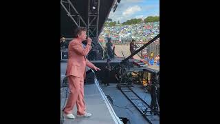 Rick Astley sings Never Gonna Give You Up at Glastonbury Festival  New post from his social media [upl. by Acey804]