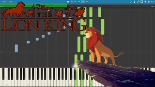 Lion King  King of Pride Rock Kyle Landry version Piano Tutorial [upl. by Bard]