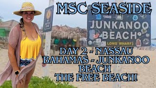 MSC Seaside Cruise Vlog Day 2  Junkanoo Beach Adventures in Nassau Bahamas Epic White Night Party [upl. by Kirkpatrick]