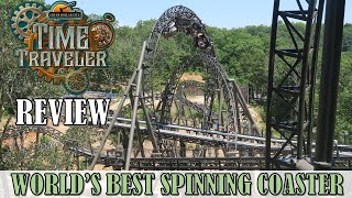 Time Traveler Review Silver Dollar City  Worlds Best Spinning Roller Coaster as of 2020 [upl. by Eanil487]