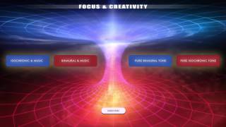 Focus amp Creativity  Creative Thinking Visualisation amp Problem Solving  Binaural Beats amp Iso Tones [upl. by Gervase]