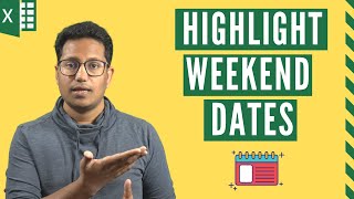 Highlight Weekends Dates and Holidays in Excel Easy Method [upl. by Orodoet]