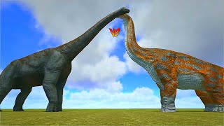 Ark Survival  GIRAFFATITAN vs LARGE DINOSMONSTERS Ep520 [upl. by Yesak]