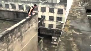 Epic Fail Thats why you never parkour in China [upl. by Ruffina]