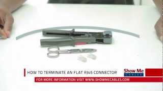 How To Terminate a Flat RJ45 Connector [upl. by Aitnis856]