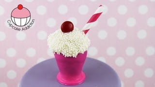 Make Soda Shop Cake Pop Milkshakes A Cupcake Addiction How To Tutorial [upl. by Veron301]