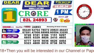 LOTTERY LIVE DEAR NAGALAND STATE LOTTERY SAMBAD DRAW RESULT 16052024 NAGALAND LOTTERY LIVE [upl. by Ahsinek]