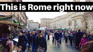 Rome Italy Rome walking tour January 2024 Prati neighborhood [upl. by Erdnad]