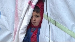 SYRIAS REFUGEES STRUGGLE FOR SURVIVAL  BBC NEWS [upl. by Nathanael]