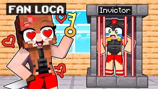 ENCERRADO en la PRISION de Mi FAN LOCA POPULAR 💘😱 MINECRAFT [upl. by Eslek]