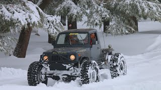 Suzuki Samurai in deep powder snow v8 swap [upl. by Aroon]