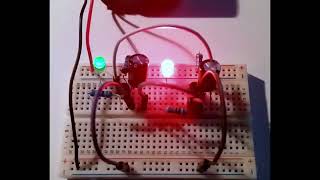 LED Blinker Schaltung auf einem Steckboard aufgebaut Bastelnmitelektronik [upl. by Knut720]