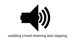 wedding crowd cheering and clapping sound effect royalty free [upl. by Pauiie7]