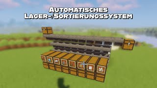 Automatisches SortierungsLagersystem Minecraft 119120 JavaampBedrockKomplettes Tutorial Deutsch [upl. by Zertnom]