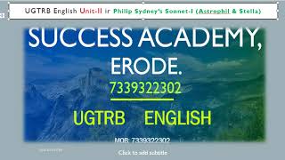 Astrophil amp Stella Sonnet1 Sidney pgtrb successacademyerode successacademy ugtrbenglish ugtrb [upl. by Idolem]