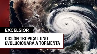 Trayectoria del ciclón que se convertiría en la tormenta tropical Alberto [upl. by Havard]