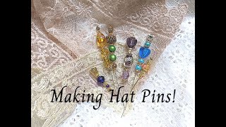 Making Hat Pins [upl. by Kirkpatrick668]