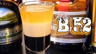 B52 Drink Recipe and Flaming B52 Shots  TheFNDCcom [upl. by Ecienahs694]