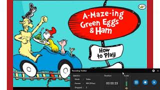 Amazeing Green Eggs amp Ham A SeussVille HTML5 Game Gameplay [upl. by Enavi]