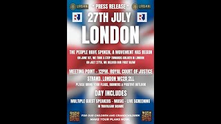 27th July 2024  London Rally  Uniting the Kingdom [upl. by Junieta]