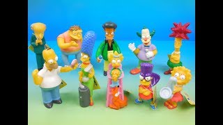 2000 THE SIMPSONS set OF 10 BURGER KING MOVIE COLLECTIBLES VIDEO REVIEW GLOBAL FANFEST UK [upl. by Kristofer]