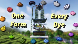 Every Minecraft Dye in One Farm Java 120 [upl. by Garibull907]