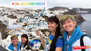 SANTORINI TOUR PART 5  OIA SANTORINI GREECE  FAMOUS SUNSET  DorAmor [upl. by Aneelahs27]