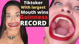 Meet the woman who has the largest mouth in the world according to Guinness [upl. by Alan]