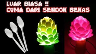 Cara Membuat Lampu Hias Dari Sendok Plastik [upl. by Roche930]