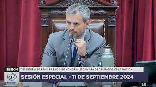 🇦🇷 SESIÓN COMPLETA 11 de septiembre 2024  Diputados Argentina [upl. by Onit567]