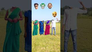 Blue green red blue sarees bhabhi amp buddhi me head matching with tu radha meri main shyam tera [upl. by Aneelehs]