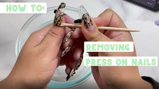 Press On Nails  How To Removing Press On Nails [upl. by Nevaed]