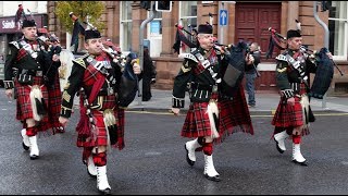 Bagpipes And Drums Of The Royal Regiment Scotland [upl. by Llemej]