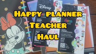 Happy Planner Teacher Planner stickers and accessories haul [upl. by Murrell100]