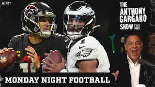 Eagles Vs Falcons On Monday Night Football  AJ Brown Out With Hamstring  Joe Buck Joins Show [upl. by Aznola]