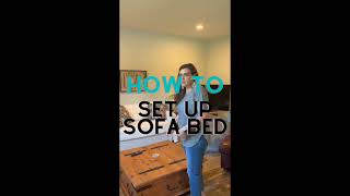 IKEA Backabro Sofa Bed How To Use [upl. by Kensell]