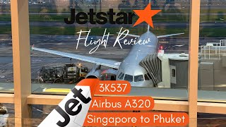 Jetstar Asia Flight Review 3K537 Singapore to Phuket [upl. by Mead516]