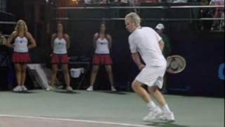 John McEnroe Play a Point in Slow Motion [upl. by Ailet]