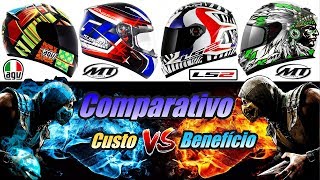 Comparativo Agv K3 x MT Revenge x LS2 FF358 x MT Blade [upl. by Mikihisa537]