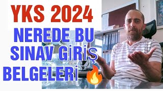 Yks 2024 Sınav Giriş Belgeleri Neden Açıklanmadı  Ne zaman Açıklanacak  yks2024 [upl. by Samaj]